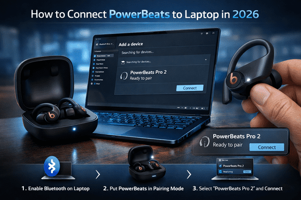 How to Connect PowerBeats to Laptop in 2026